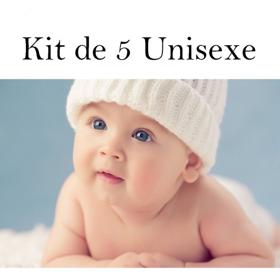 Suprise 5 diapers kit UNISEXE - 2.0 - Pocket diaper - Ready to ship